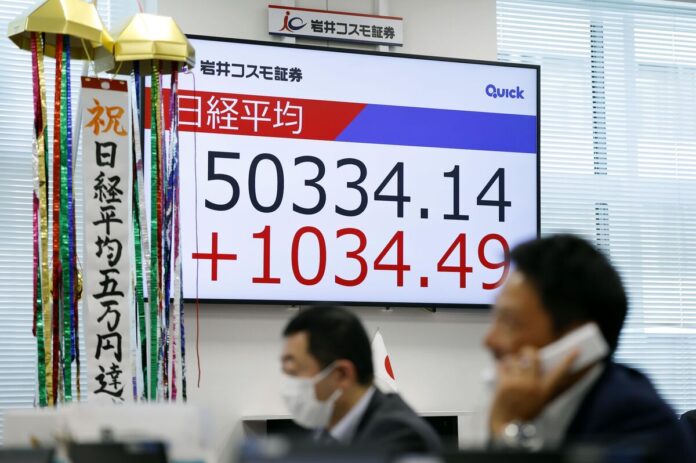 Japan’s Nikkei Breaks Key 50,000 Level Ahead of Trump Meeting